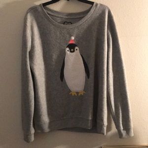 Cute winter penguin sweater!